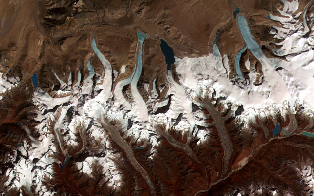 3691x2048 pix. Wallpaper glacier lakes, Glaciers, Bhutan, space