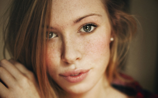 2560x1600 pix. Wallpaper freckles, women, face, hairs