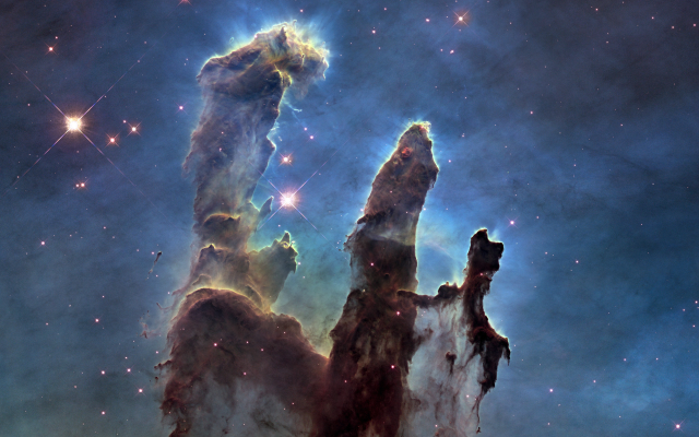 3840x2400 pix. Wallpaper Pillars of Creation, nebula, space, stars