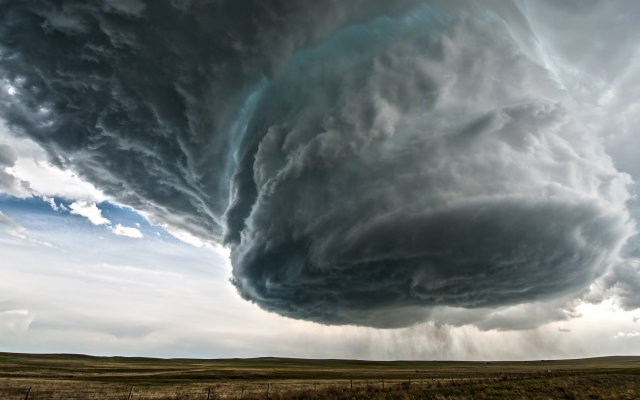 2560x1440 pix. Wallpaper supercell, nature, clouds, storm, wyoming, usa, rain, field