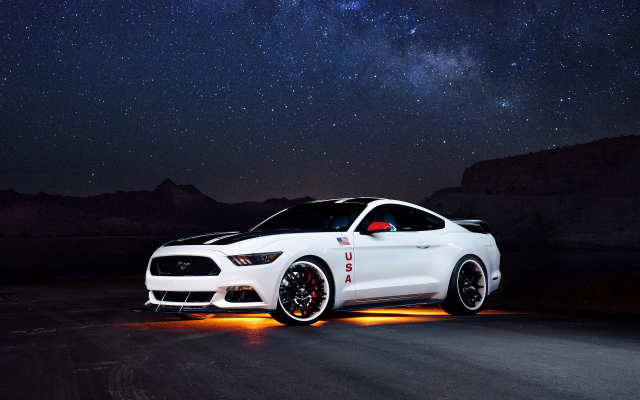 2560x1600 pix. Wallpaper Ford Mustang GT Apollo Edition, car, muscle cars, Ford Mustang, Ford, stars, night
