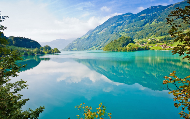 1920x1080 pix. Wallpaper lake, reflection, nature, mountains