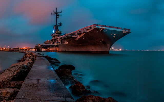 1920x1080 pix. Wallpaper USS Lexington, aircraft carrier, United States Navy, ship