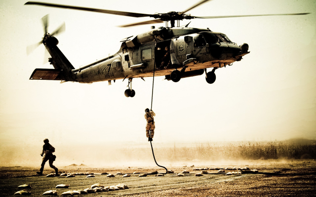 1920x1200 pix. Wallpaper Sikorsky, UH-60, Black Hawk, helicopters, soldier, aircraft