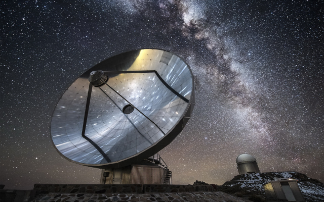 1920x1200 pix. Wallpaper telescope, milky way, photography, observatory, galaxy, stars, night
