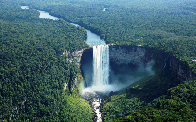 3500x2187 pix. Wallpaper kaieteur falls, waterfall, guyana, nature, river