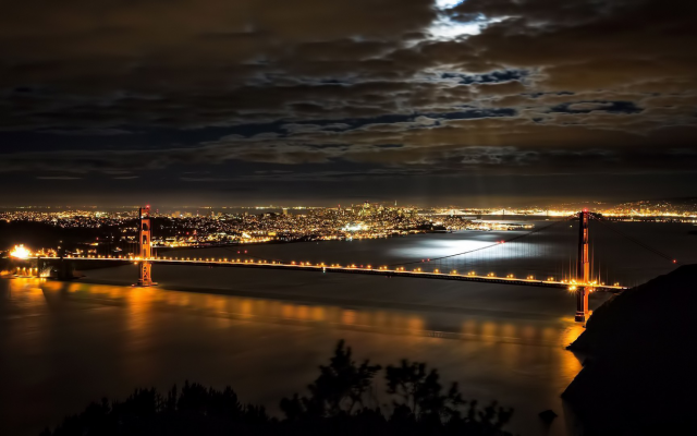 1920x1080 pix. Wallpaper bridge, san francisco, golden gate bridge, california, usa, night, city