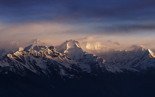 2500x1528 pix. Wallpaper himalayas, nepal, mountains, snowy peak, landscape, nature