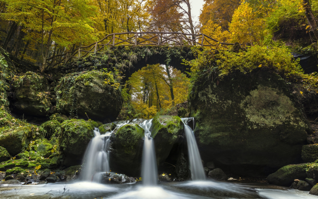 2048x1365 pix. Wallpaper schiessentumpel waterfall, black ernz river, mullerthal, luxembourg, nature, river, autumn, forest