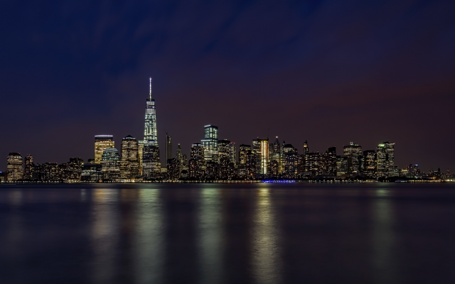 2800x1575 pix. Wallpaper urban, city, new york, night, skyscrapers, cityscape, usa