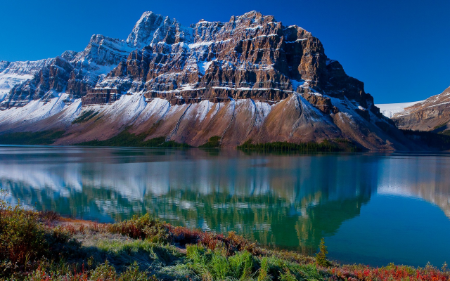 2560x1080 pix. Wallpaper alberta, canada, nature, mountains, lake, rocks