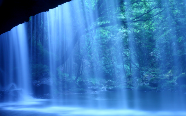 2102x1512 pix. Wallpaper nabegataki falls, kumamoto, japan, waterfall, nature
