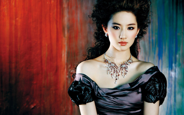 2560x1600 pix. Wallpaper liu yi fei, actress, women, asian, brunette