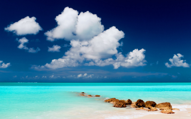 2560x1600 pix. Wallpaper pelican beach, florida, ocean, sea, tropical, beach, clouds, nature, landscape