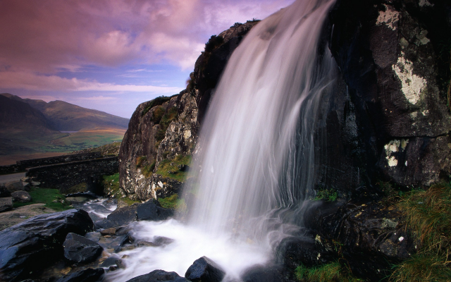1920x1200 pix. Wallpaper powerscourt waterfall, enniskerry, county wicklow, ireland, waterfall, nature
