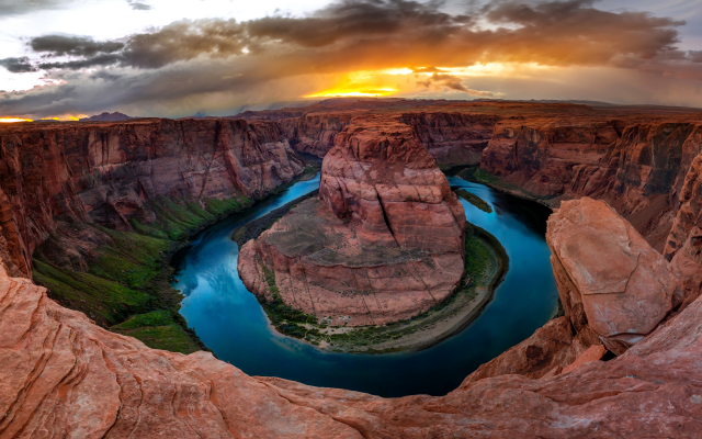 6000x3600 pix. Wallpaper colorado river, horseshoe bend, arizona, photo, rocks, canyon, river, sky, usa, nature