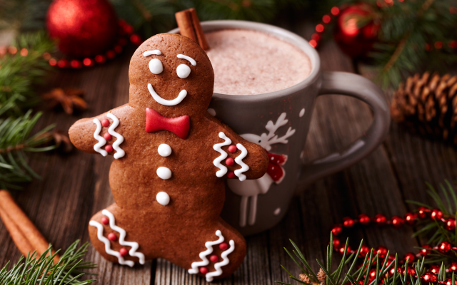 5616x3744 pix. Wallpaper christmas, xmas, decoration, cookies, gingerbread, new year, holidays