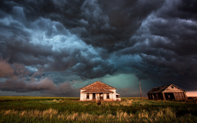 2048x1365 pix. Wallpaper photo, storm, houses, cloudy, cyclone, force of nature, beautiful, nature