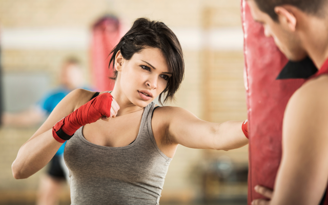 2000x1400 pix. Wallpaper workout, boxing, fitness, sport, women, boxing classes