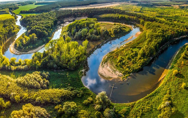 2500x1188 pix. Wallpaper river, morava, moravia, nature, forest, straznice, czech republic