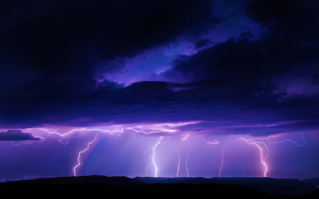 2048x1367 pix. Wallpaper lightning, night, storm, thunderstorm, dark clouds, nature