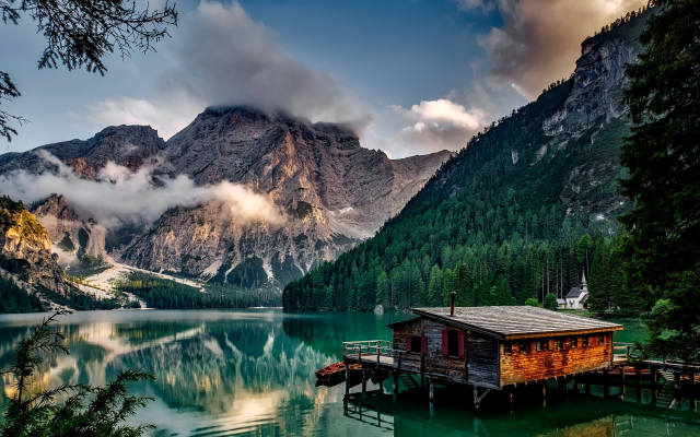 2200x1414 pix. Wallpaper italy, mountains, lake, forest, beautiful, nature