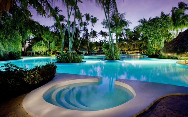 2560x1600 pix. Wallpaper sofitel fiji resort and spa, pool, hotell, tropics, palms, sofitel, fiji