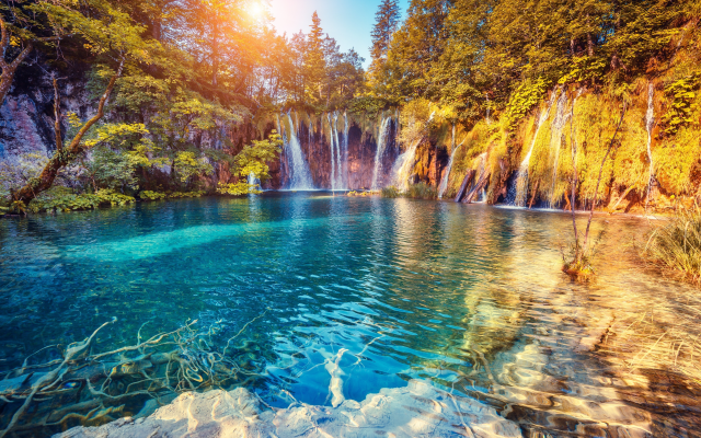 5590x3720 pix. Wallpaper plitvice lakes, croatia, waterfall, nature, lake
