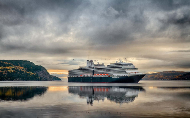 2048x1333 pix. Wallpaper ms eurodam, ship, cruise ship, reflection, clouds, nature, water, holland america line, canada