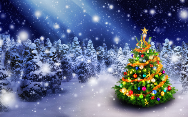 6500x3675 pix. Wallpaper toys, snow, winter, holidays, christmas, christmas tree, new year