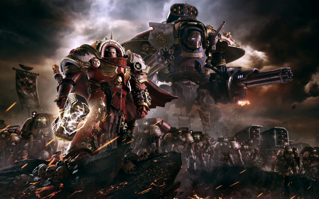 3840x2160 pix. Wallpaper warhammer 40000: dawn of war III, video games, warhammer, robot