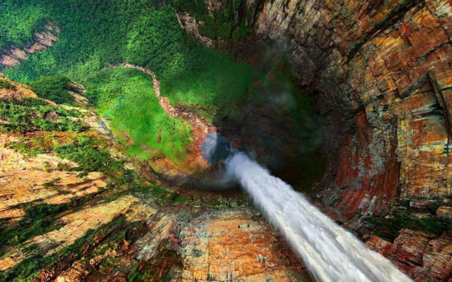1920x1138 pix. Wallpaper waterfall, rocks, nature, angel falls, salto angel, venezuela