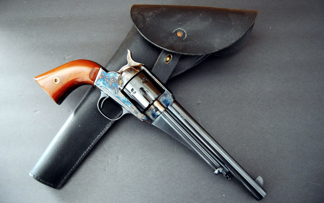 2841x1761 pix. Wallpaper remington model 1875, retro, gun, pistol, weapon, remington revolver, remington, revolver