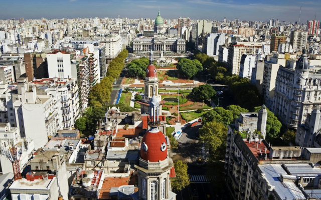 2560x1279 pix. Wallpaper buenos aires, argentina, city, world, park, street, palace of the argentine national congress