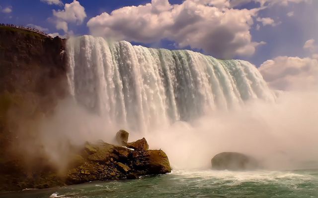 2560x1600 pix. Wallpaper nature, waterfall, clouds, nicaragua, river