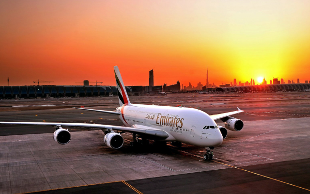 1927x1080 pix. Wallpaper emirates, emirates airline, a380, airbus, airbus a380, dubai, uae, sunrise, aircrafts, aviation