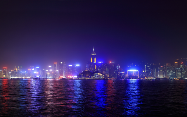 3840x2160 pix. Wallpaper a symphony of lights, hong kong, city, night, china
