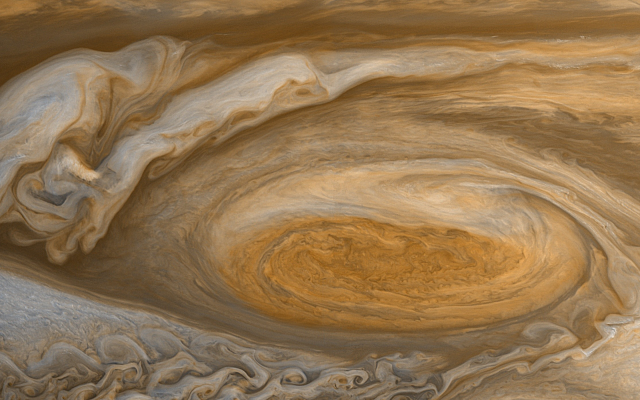 2488x1400 pix. Wallpaper Jupiter, Red Spot, planet, space