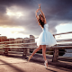 women, model, brunette, dress, ballerina, dancing, Georgiy Chernyadyev wallpaper