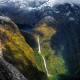 nature, landscape, mountains, Sutherland Falls, Milford Sound, New Zealand, South Island wallpaper