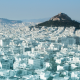 Athens, hill, city, landscape, greece wallpaper