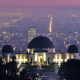 Griffith observatory, Los Angeles, USA, cityscape, city, night, lights, observatory wallpaper