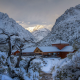hotels, mountains, winter, Chile, Andes, snow, nature, landscape, cold wallpaper