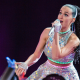 Katy Perry, singer, dress, brunette, concerte wallpaper