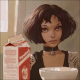 Leon: The Professional, Mathilda, milk wallpaper