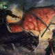 The Lord of the Rings, artwork, fantasy art, dragon, sword wallpaper