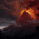 mount doom, volcano, the lord of the rings, artwork, lava wallpaper