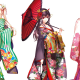 sawamura eriri spencer, saenai heroine no sodatekata, katou megumi, kimono, anime girls, anime wallpaper