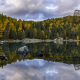 lago di saoseo, val di campo, poschiavo, switzerland, nature, fall, autumn, forest, reflection wallpaper