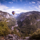 yosemite national park, california, hot air balloon, nature, mountains wallpaper